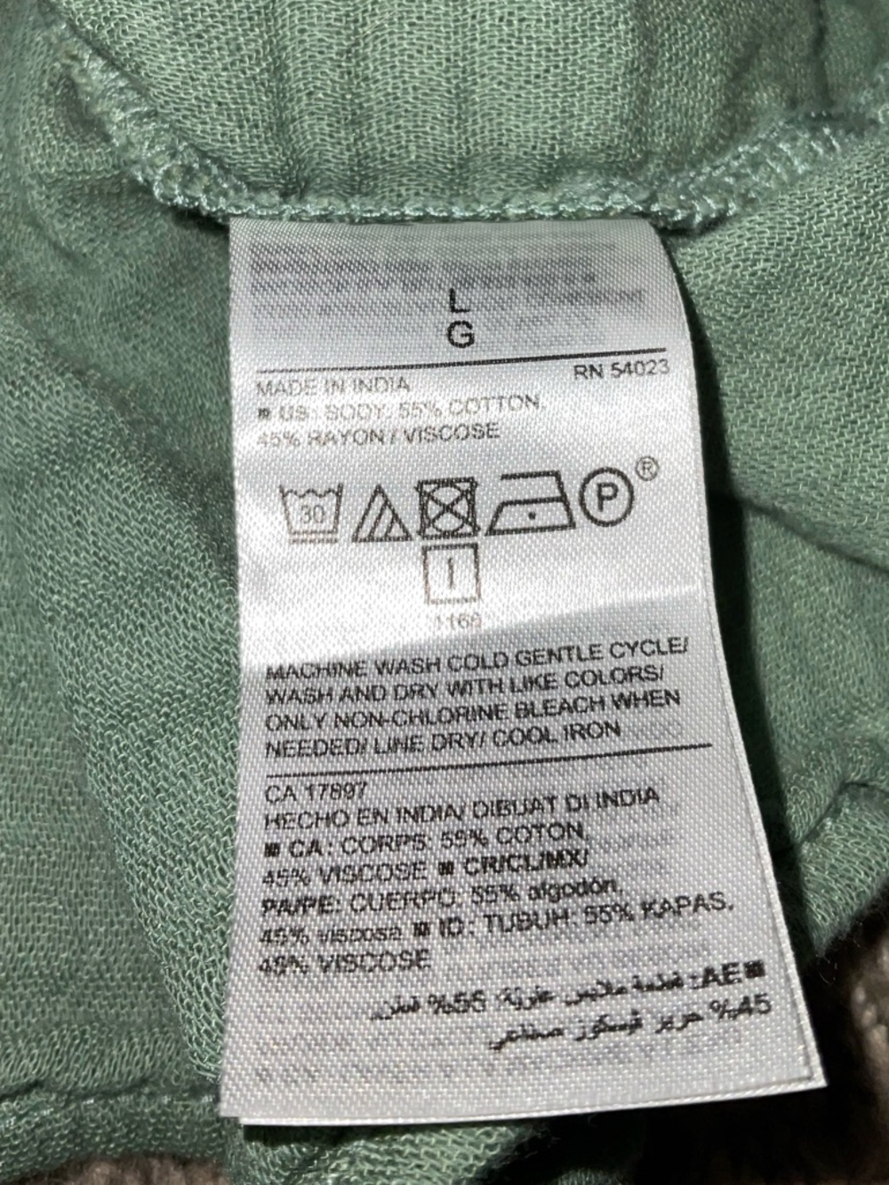 Old Navy Olive Green Tie-Strap Crinkle Cotton Peplum Camisole Top Large - Picture 5 of 7